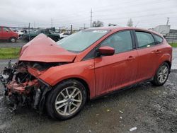 Salvage cars for sale at Eugene, OR auction: 2018 Ford Focus SE