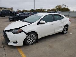 2019 Toyota Corolla L en venta en Wilmer, TX