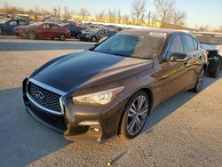 Salvage cars for sale at Bridgeton, MO auction: 2019 Infiniti Q50 Luxe