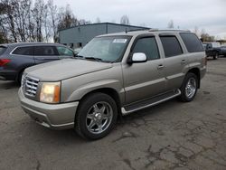 Cadillac Escalade salvage cars for sale: 2002 Cadillac Escalade Luxury