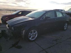 Salvage cars for sale at Grand Prairie, TX auction: 2018 Ford Fusion SE Hybrid
