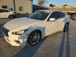 Salvage cars for sale at Tulsa, OK auction: 2020 Infiniti Q50 Pure