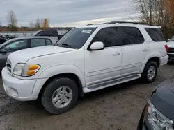 Salvage cars for sale from Copart Arlington, WA: 2001 Toyota Sequoia Limited