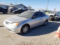 Salvage cars for sale from Copart Dyer, IN: 2002 Honda Civic LX