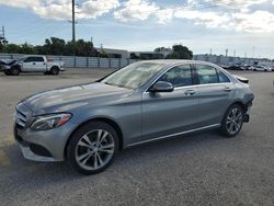 Salvage cars for sale from Copart Miami, FL: 2015 Mercedes-Benz C 300 4matic