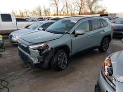 Salvage cars for sale at Cahokia Heights, IL auction: 2022 Toyota Rav4 XLE Premium