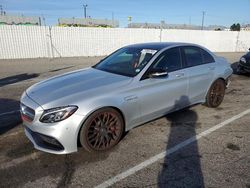 Mercedes-Benz c-Class salvage cars for sale: 2015 Mercedes-Benz C 63 AMG-S