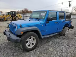 Salvage cars for sale at Hillsborough, NJ auction: 2016 Jeep Wrangler Unlimited Sport