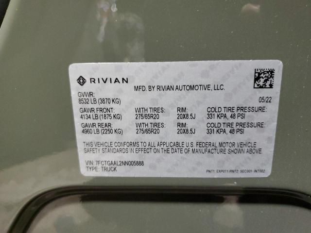 2022 Rivian R1T Launch Edition