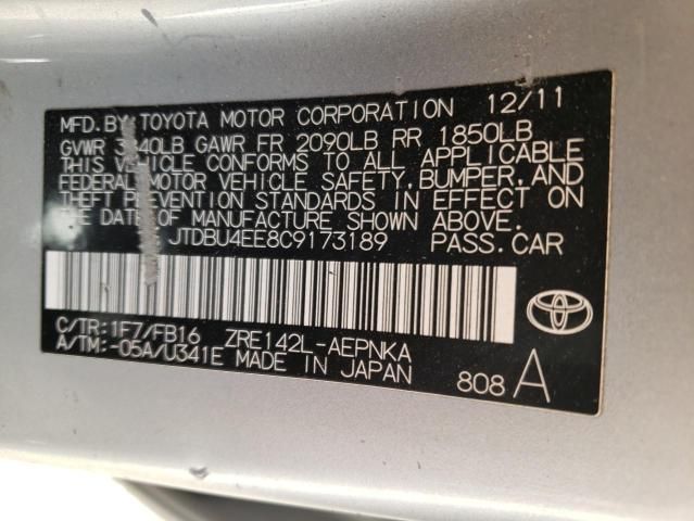 2012 Toyota Corolla Base