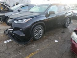 Salvage cars for sale at Chicago Heights, IL auction: 2021 Toyota Highlander Platinum