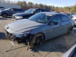 Salvage cars for sale at Exeter, RI auction: 2023 Hyundai Elantra N Line