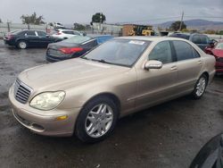 Mercedes-Benz S 430 salvage cars for sale: 2003 Mercedes-Benz S 430