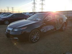 Salvage cars for sale at Elgin, IL auction: 2014 Acura TL SE