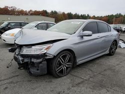 Salvage cars for sale from Copart Exeter, RI: 2017 Honda Accord Touring