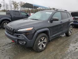 Salvage cars for sale from Copart Spartanburg, SC: 2015 Jeep Cherokee Trailhawk
