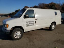 Salvage trucks for sale at Brookhaven, NY auction: 2002 Ford Econoline E250 Van