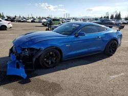 Salvage cars for sale from Copart Rancho Cucamonga, CA: 2019 Ford Mustang GT