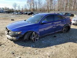 Salvage cars for sale at Waldorf, MD auction: 2018 Honda Accord Sport