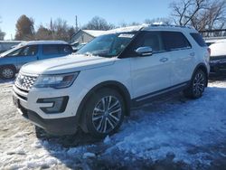 Salvage cars for sale from Copart Wichita, KS: 2016 Ford Explorer Platinum