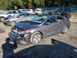 Salvage cars for sale at Graham, WA auction: 2017 Hyundai Ioniq Blue