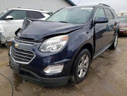 Salvage cars for sale at Pekin, IL auction: 2017 Chevrolet Equinox LT