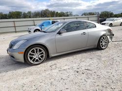 Vehiculos salvage en venta de Copart New Braunfels, TX: 2006 Infiniti G35