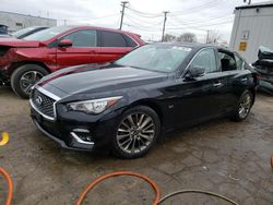 Salvage cars for sale at Chicago Heights, IL auction: 2019 Infiniti Q50 Luxe