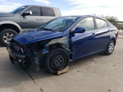 Salvage cars for sale at Grand Prairie, TX auction: 2017 Hyundai Accent SE