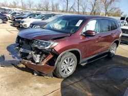 Salvage cars for sale at Bridgeton, MO auction: 2019 Honda Pilot EXL