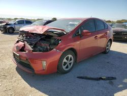 Salvage cars for sale from Copart San Antonio, TX: 2013 Toyota Prius