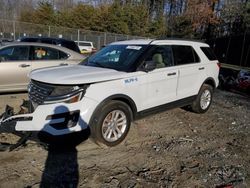 Salvage cars for sale at Waldorf, MD auction: 2017 Ford Explorer