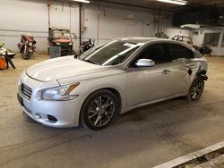Salvage cars for sale at Wheeling, IL auction: 2014 Nissan Maxima S