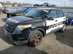 Salvage cars for sale at Pennsburg, PA auction: 2014 Ford Explorer Police Interceptor