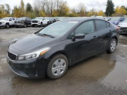 KIA Forte LX salvage cars for sale: 2017 KIA Forte LX