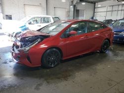 Salvage cars for sale at Ham Lake, MN auction: 2016 Toyota Prius
