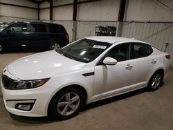 Salvage cars for sale at Pennsburg, PA auction: 2015 KIA Optima LX