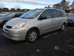 Salvage cars for sale at New Britain, CT auction: 2004 Toyota Sienna CE