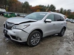 Salvage cars for sale from Copart Mendon, MA: 2015 Acura MDX Technology