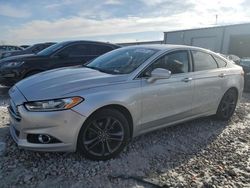 Salvage cars for sale at Wayland, MI auction: 2015 Ford Fusion Titanium