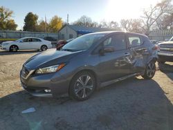 Salvage cars for sale from Copart Wichita, KS: 2021 Nissan Leaf SV