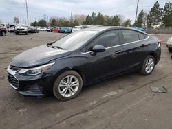 Salvage cars for sale at Denver, CO auction: 2019 Chevrolet Cruze LT