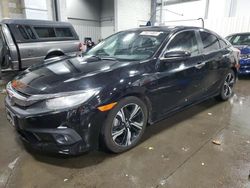 Salvage cars for sale from Copart Ham Lake, MN: 2016 Honda Civic Touring