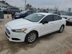 Salvage cars for sale at Dyer, IN auction: 2016 Ford Fusion S
