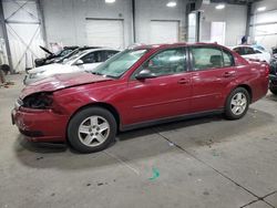 Chevrolet salvage cars for sale: 2005 Chevrolet Malibu LS