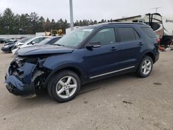 Salvage cars for sale at Eldridge, IA auction: 2017 Ford Explorer XLT