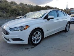 Salvage cars for sale at Reno, NV auction: 2018 Ford Fusion SE Hybrid