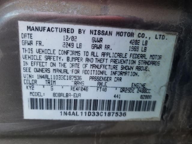 2003 Nissan Altima Base