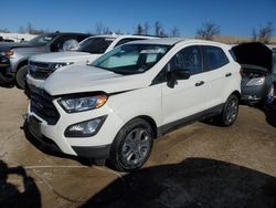 Salvage cars for sale at Bridgeton, MO auction: 2018 Ford Ecosport S