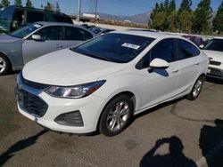 Salvage cars for sale from Copart Rancho Cucamonga, CA: 2019 Chevrolet Cruze LS